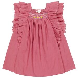 (NWOT) Louise Misha Martine ruffle-trimmed cotton dress